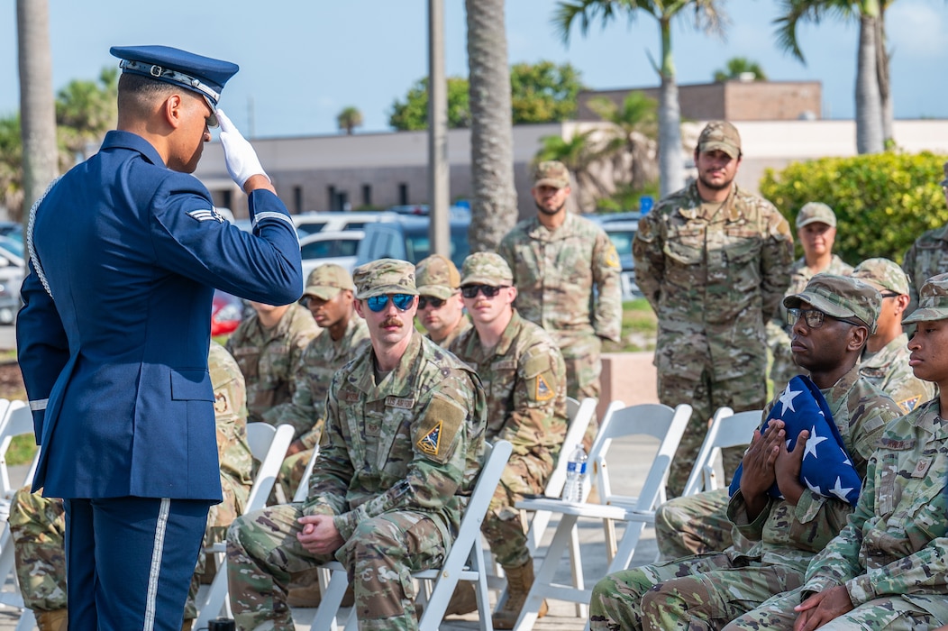 Base Honor Guard ceremony